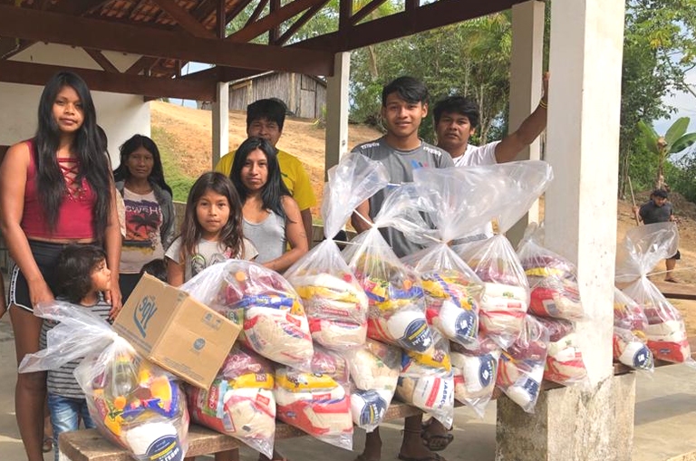 Mais de 320 mil cestas de alimento foram distribuídas a indígenas